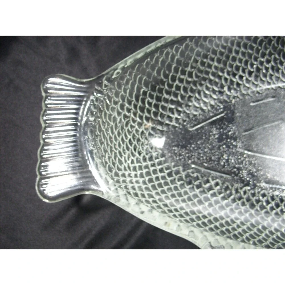 Vintage Glasbake Clear Glass Fish Baking Serving Dish 18
